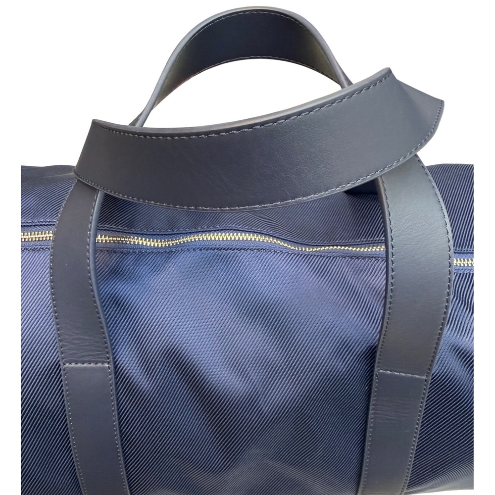 Holderness & Bourne Marston Duffel Banker Bag Navy Ballistic Tree Embroidered - Picture 6 of 9